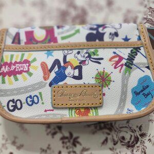 Disney Dooney and Bourke 2014 Run Goofy Disney Flap Wristlet NWT